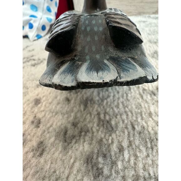 Vintage Handpainted Wooden Carbed Decoy Decor - Picture 9 of 13